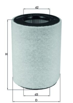 LX 1792 Vzduchový filter MAHLE