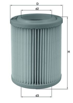 LX 1768 Vzduchový filter MAHLE