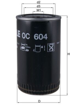 OC 604 Olejový filter MAHLE
