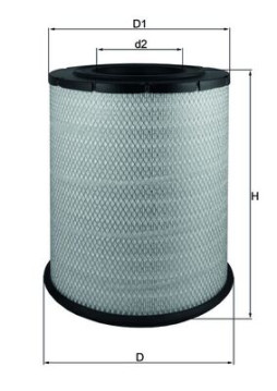 LX 1587 Vzduchový filter MAHLE