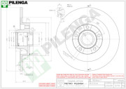 5719 Brzdový kotúč PILENGA