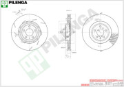 V1712R Brzdový kotúč PILENGA