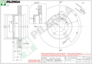 V853 Brzdový kotúč PILENGA