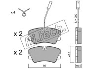 067.1 Sada brzdových platničiek kotúčovej brzdy fri.tech.