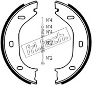 1019.021K Sada brzd. čeľustí parkov. brzdy fri.tech.