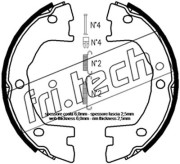 1034.120K Sada brzd. čeľustí parkov. brzdy fri.tech.