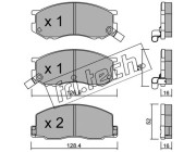 471.0 Sada brzdových platničiek kotúčovej brzdy fri.tech.