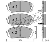 799.0 Sada brzdových platničiek kotúčovej brzdy fri.tech.