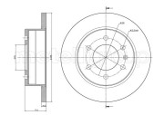 BD1131 Brzdový kotúč fri.tech.