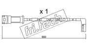 SU.082 Výstrażný kontakt opotrebenia brzdového oblożenia fri.tech.