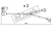 SU.170K Výstrażný kontakt opotrebenia brzdového oblożenia fri.tech.