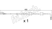SU.382 Výstrażný kontakt opotrebenia brzdového oblożenia fri.tech.