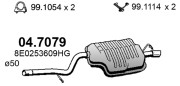 04.7079 Koncový tlmič výfuku ASSO