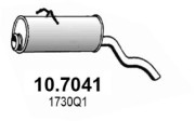 10.7041 Koncový tlmič výfuku ASSO