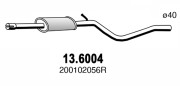 13.6004 Stredný tlmič výfuku ASSO