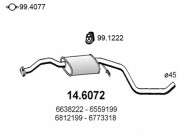 14.6072 Stredný tlmič výfuku ASSO