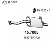 15.7005 Koncový tlmič výfuku ASSO