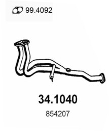 34.1040 Výfukové potrubie ASSO