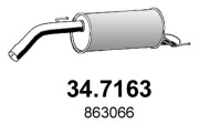 34.7163 Koncový tlmič výfuku ASSO