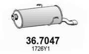 36.7047 Koncový tlmič výfuku ASSO