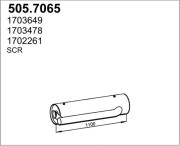 505.7065 Stredný/zadný tlmič výfuku ASSO