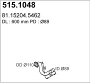 515.1048 Výfukové potrubie ASSO
