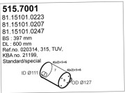 515.7001 Stredný/zadný tlmič výfuku ASSO