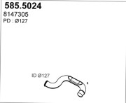 585.5024 Výfukové potrubie ASSO