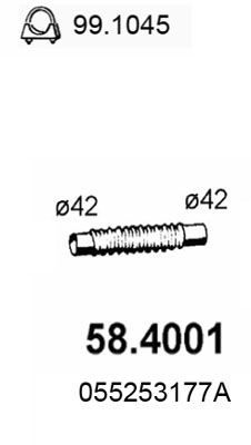 58.4001 Výfukové potrubie ASSO