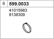 599.0033 Tlmič výfuku - montáżna sada ASSO