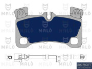 1051037 Sada brzdových platničiek kotúčovej brzdy AKRON-MALÒ