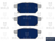 1051059 Sada brzdových platničiek kotúčovej brzdy AKRON-MALÒ