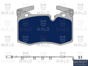 1051116 Sada brzdových platničiek kotúčovej brzdy AKRON-MALÒ