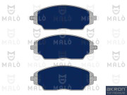 1051151 Sada brzdových platničiek kotúčovej brzdy AKRON-MALÒ