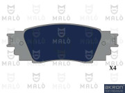 1051213 Sada brzdových platničiek kotúčovej brzdy AKRON-MALÒ