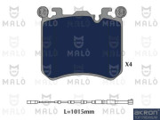 1051242 Sada brzdových platničiek kotúčovej brzdy AKRON-MALÒ