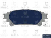 1051257 Sada brzdových platničiek kotúčovej brzdy AKRON-MALÒ