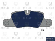 1051266 Sada brzdových platničiek kotúčovej brzdy AKRON-MALÒ