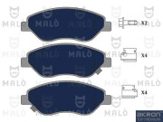 1051337 Sada brzdových platničiek kotúčovej brzdy AKRON-MALÒ