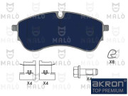 1051359 Sada brzdových platničiek kotúčovej brzdy AKRON-MALÒ