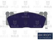 1051363 Sada brzdových platničiek kotúčovej brzdy AKRON-MALÒ