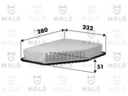 1500660 Vzduchový filter AKRON-MALÒ