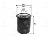 1510007 Olejový filter AKRON-MALÒ