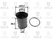 1510024 Olejový filter AKRON-MALÒ