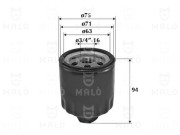 1510033 Olejový filter AKRON-MALÒ