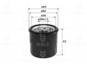 1510064 Olejový filter AKRON-MALÒ