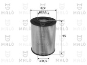 1510091 Olejový filter AKRON-MALÒ