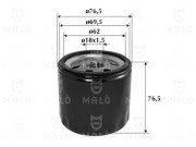 1510221 Olejový filter AKRON-MALÒ