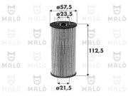 1510248 Olejový filter AKRON-MALÒ