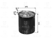 1520022 Palivový filter AKRON-MALÒ